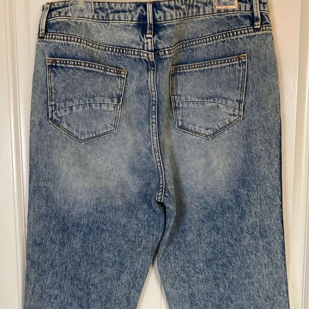 Driftwood Womens Farrah High Rise‎ Flared Jeans Suede Side Pannels Size 32 NWT
